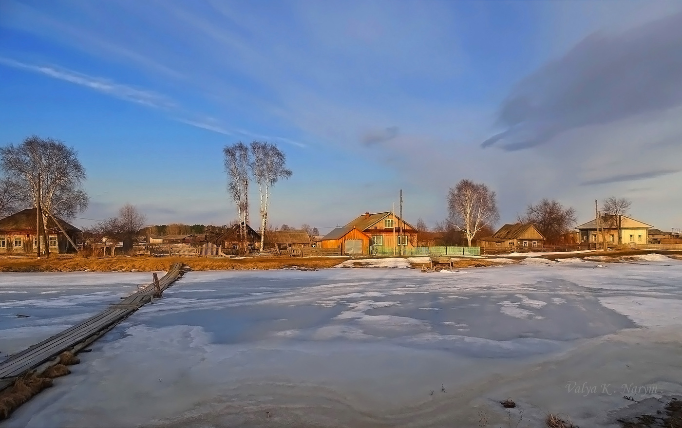 Весенний деревенский вечер