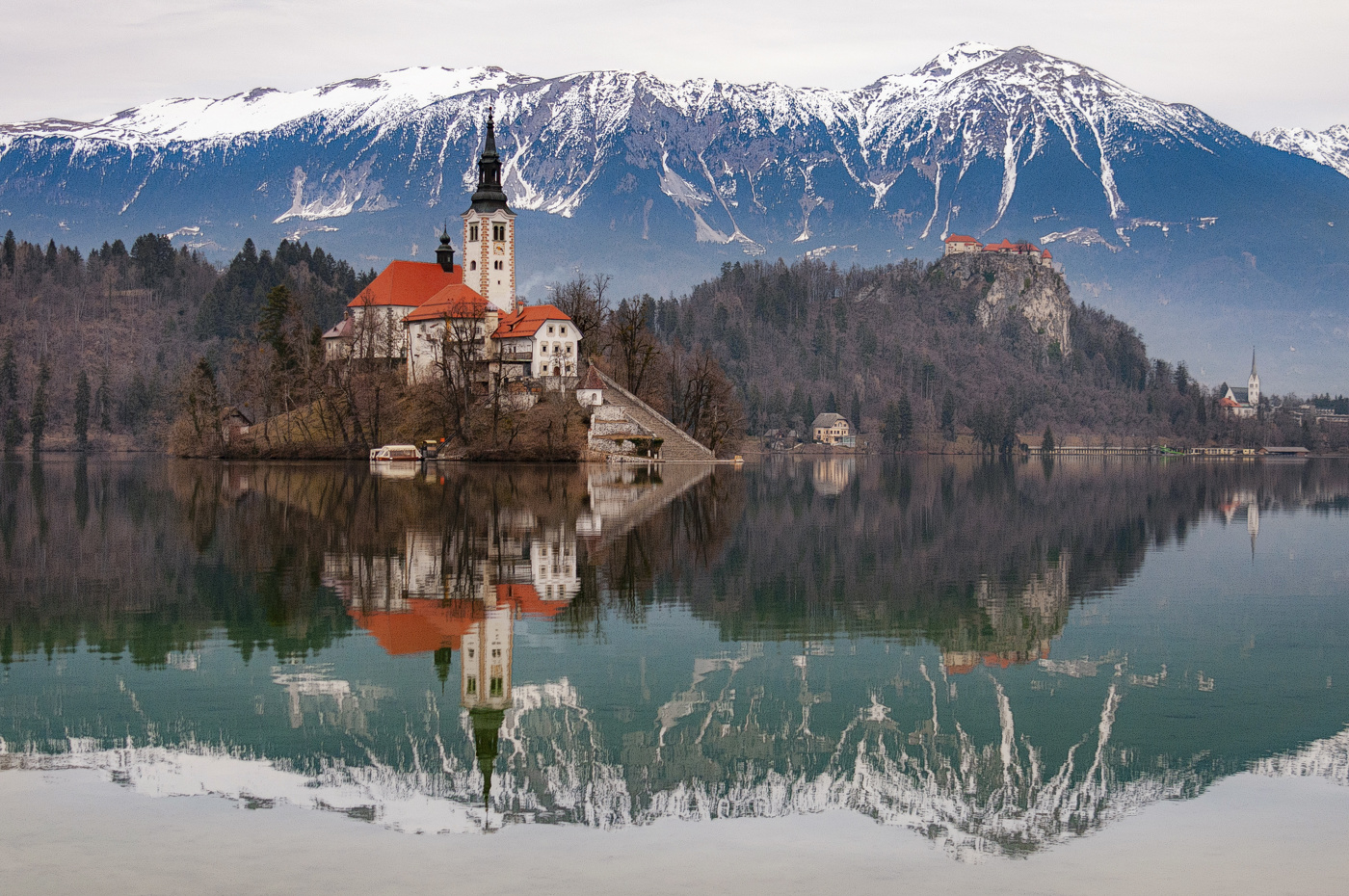 Открытка с озера Блед