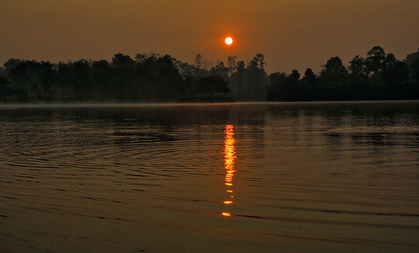 Утро на озере