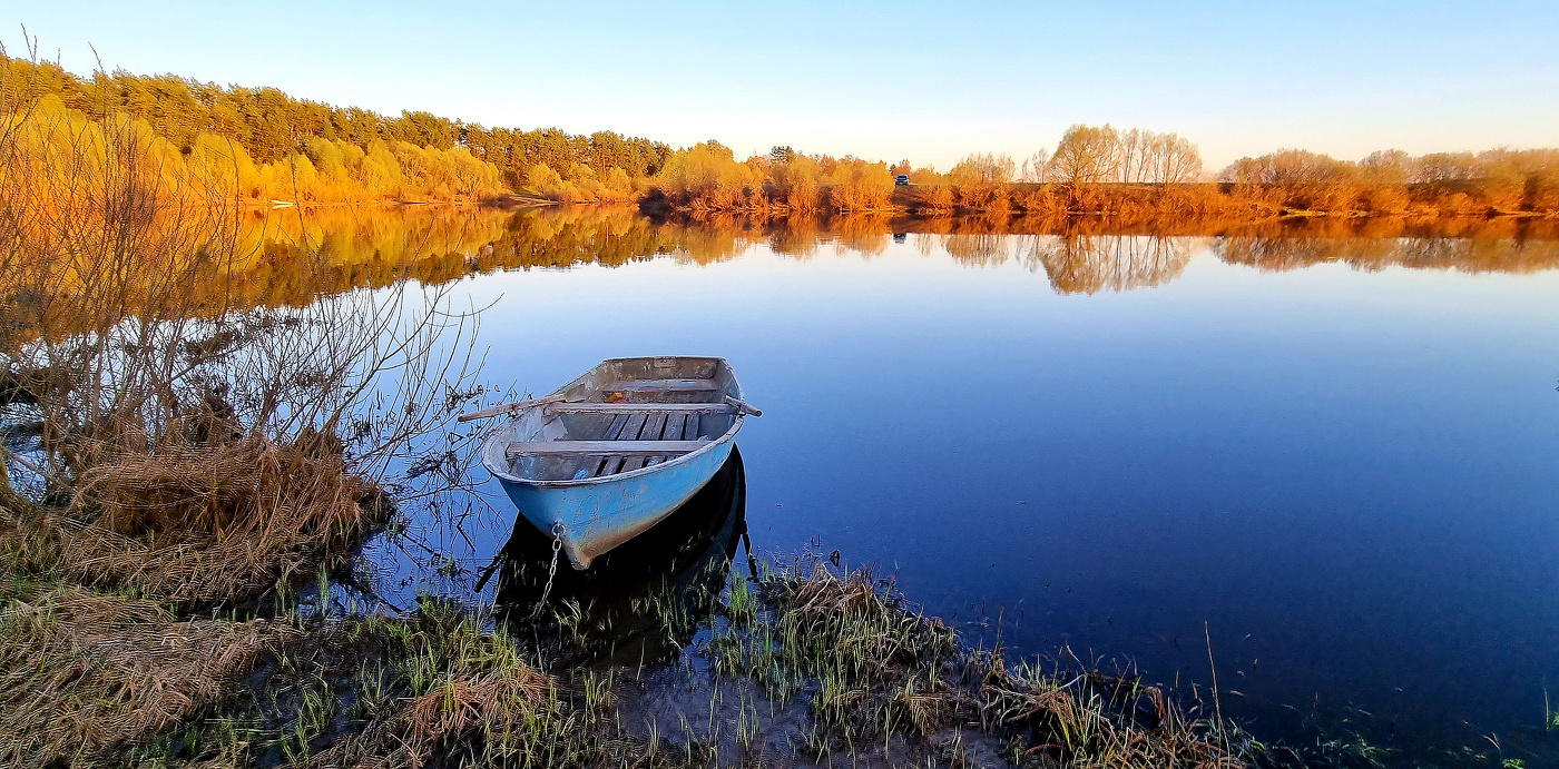 Майская синева на закате...
