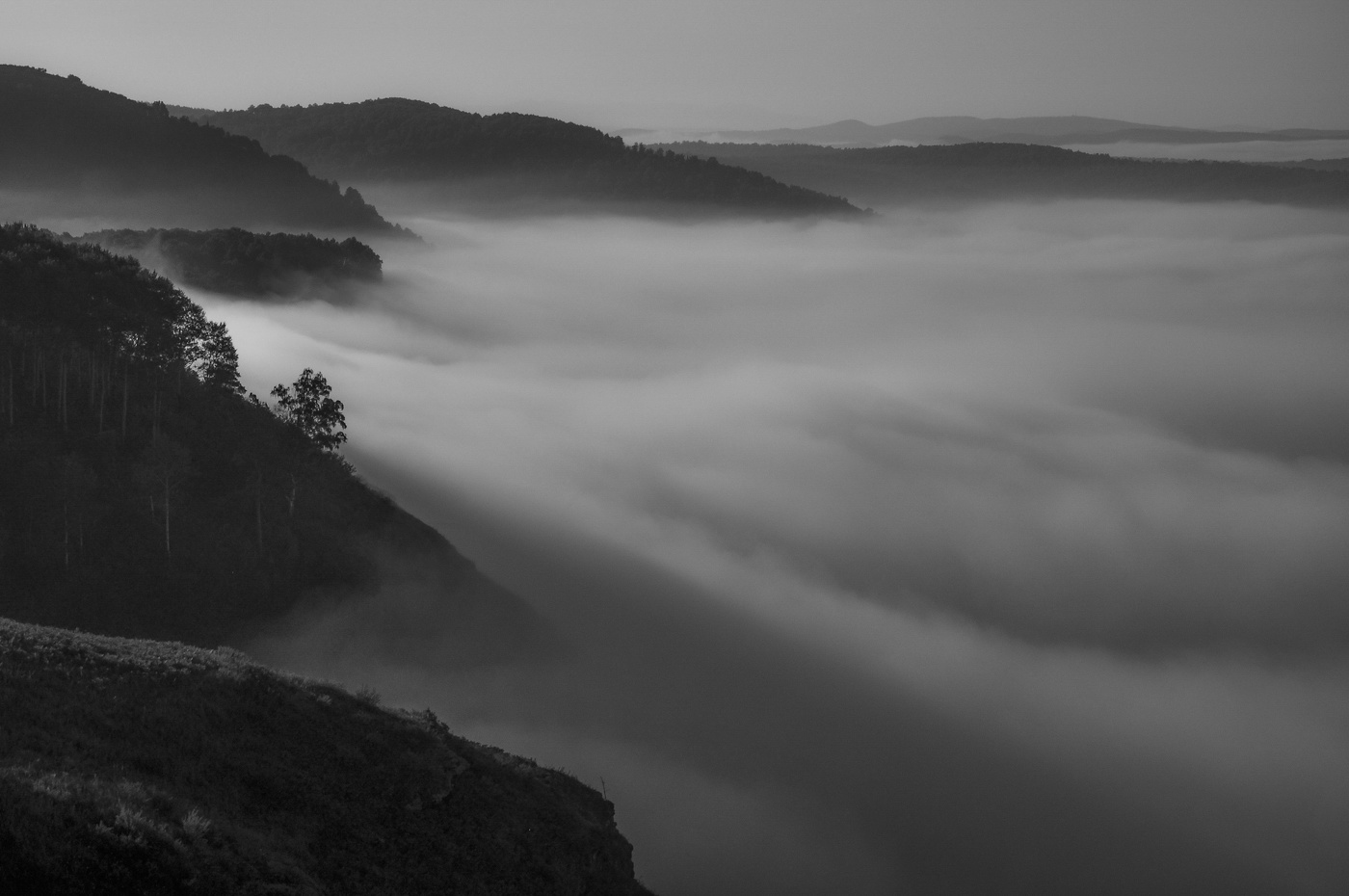 Ранее утро на утёсе