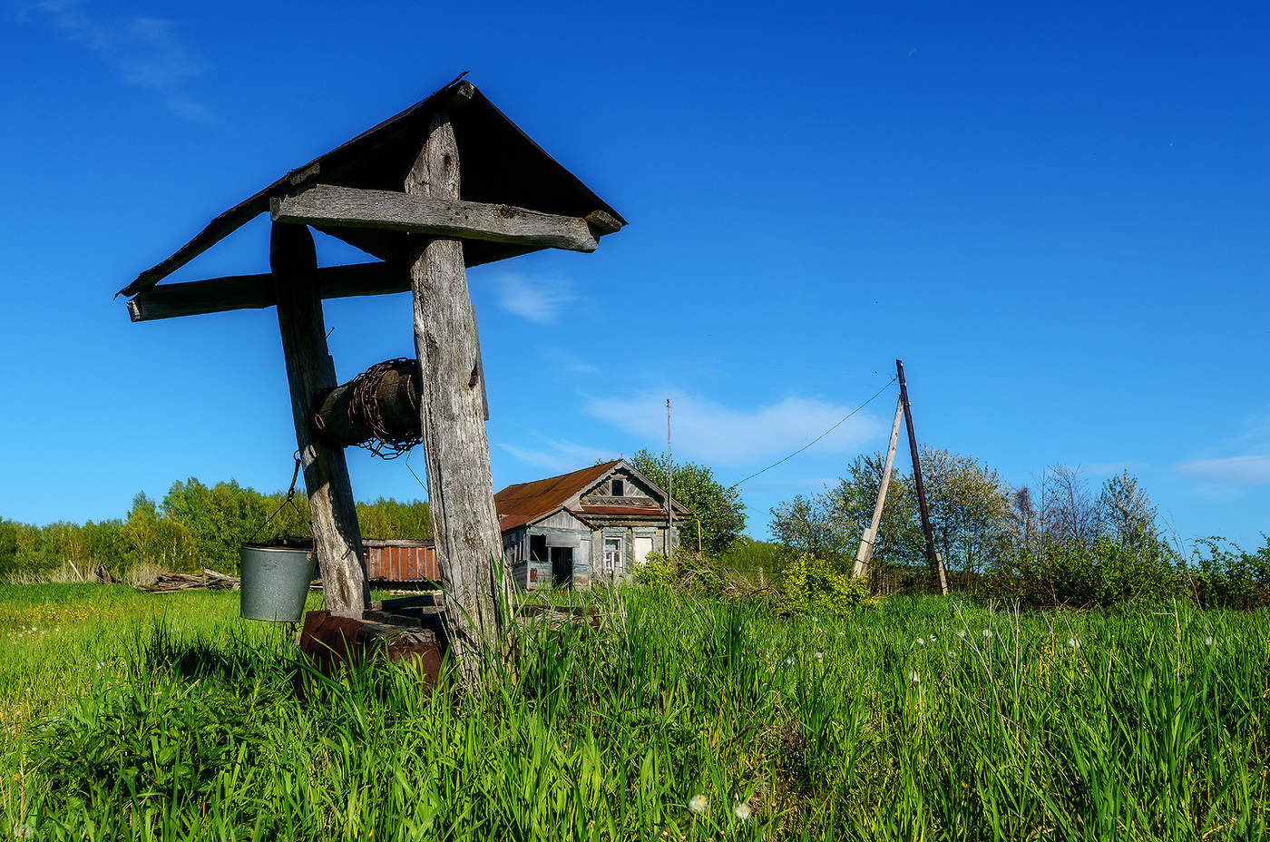 Деревенька...