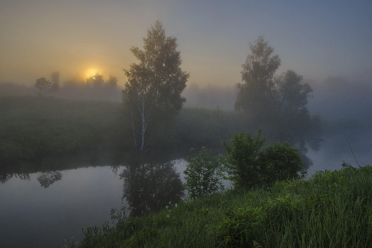 Летний пейзаж. Рассвет