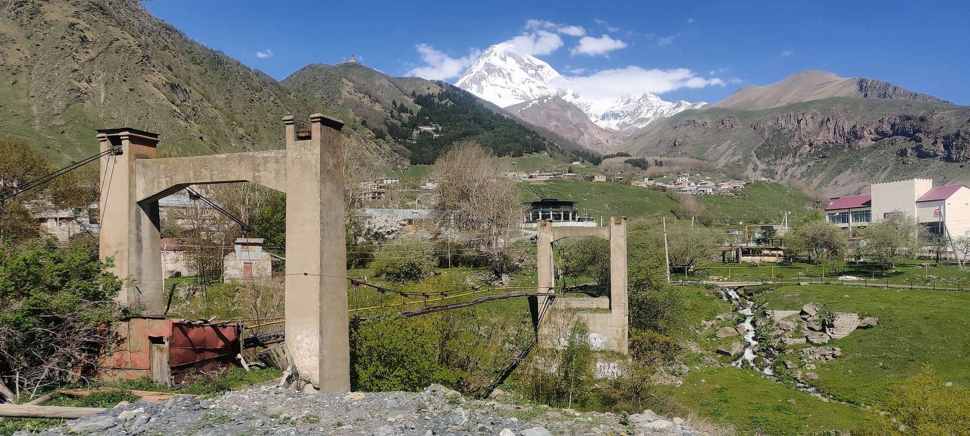 Вид на Казбек