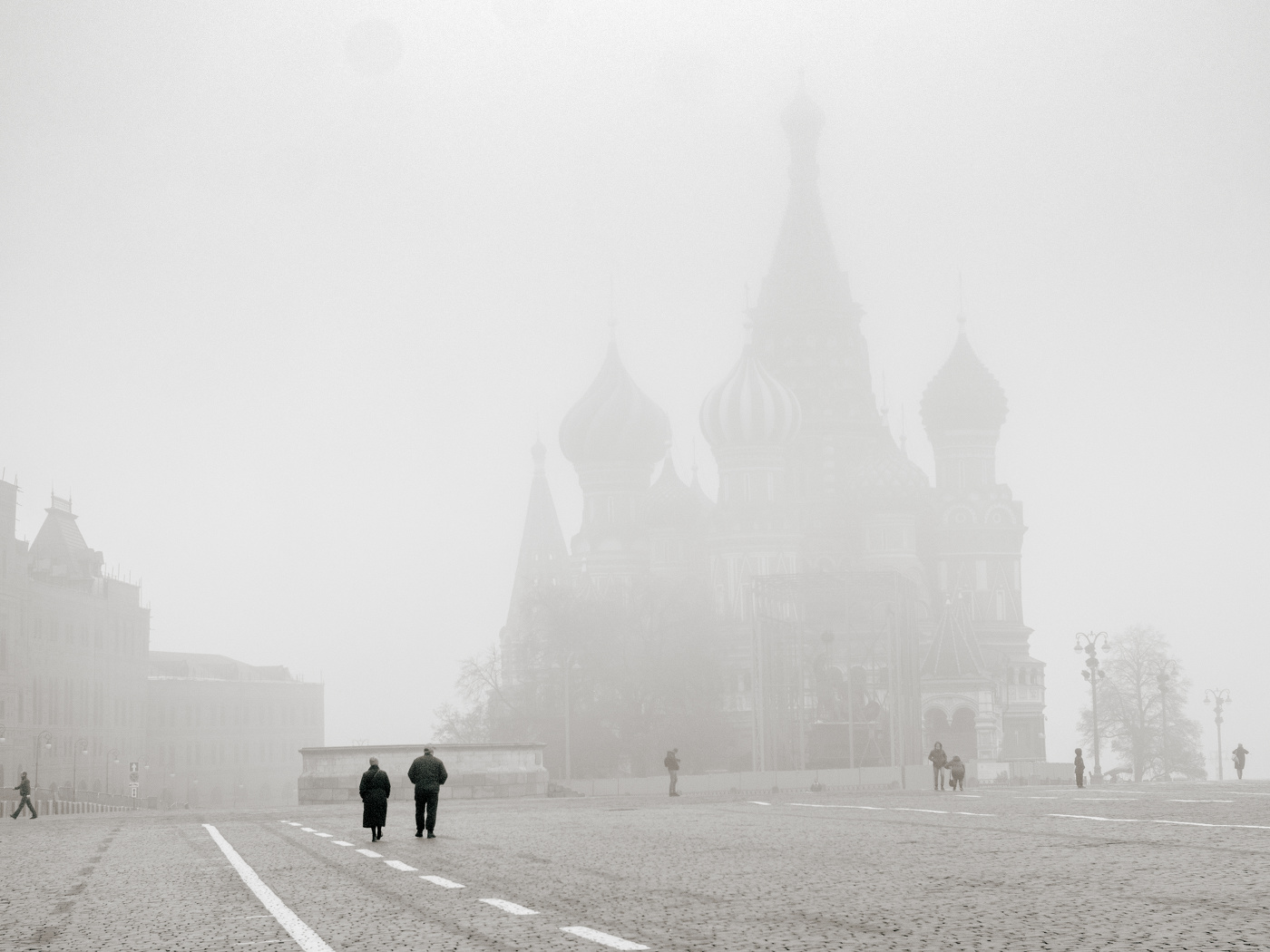 Туман на Красной площади