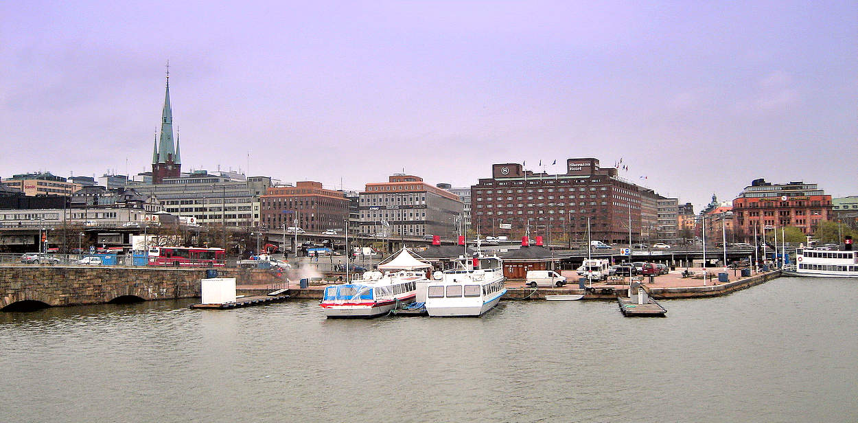 Вид на Стокгольм с парома SILYA LINE