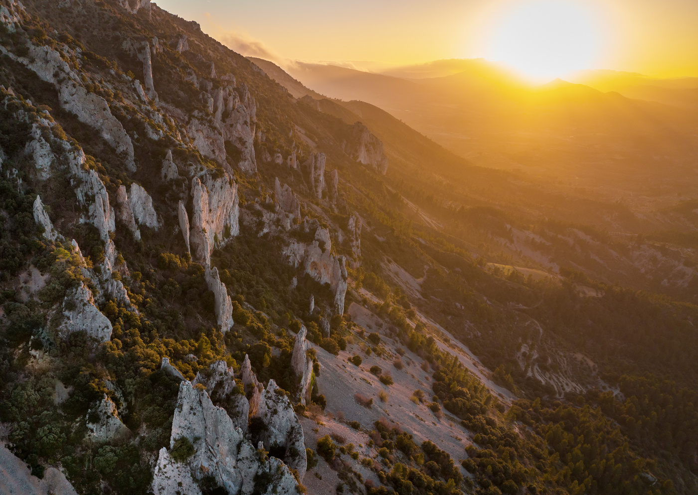 На склоне горы...