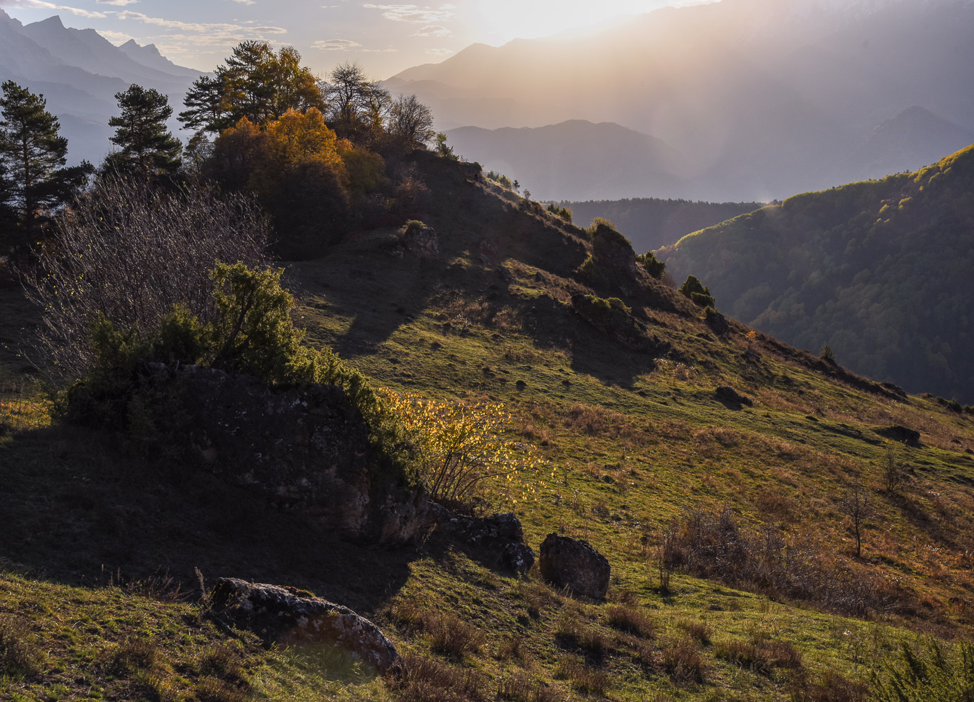 Теплое осеннее утро