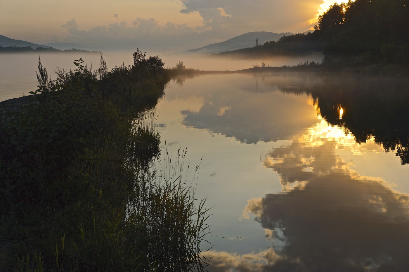 Небо-с-вод на закате дня