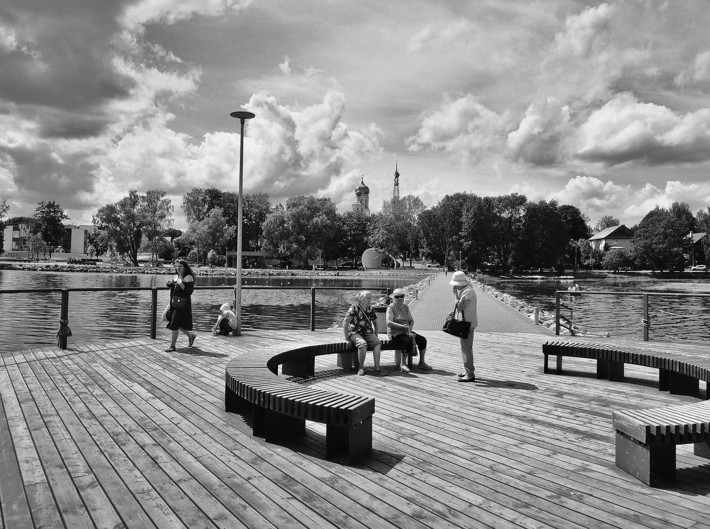 жарким днём