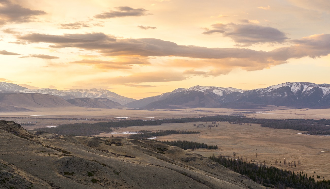 Рассвет в Курае.