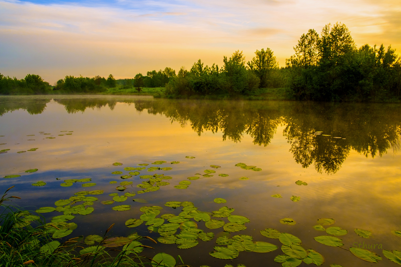 Рано утром.