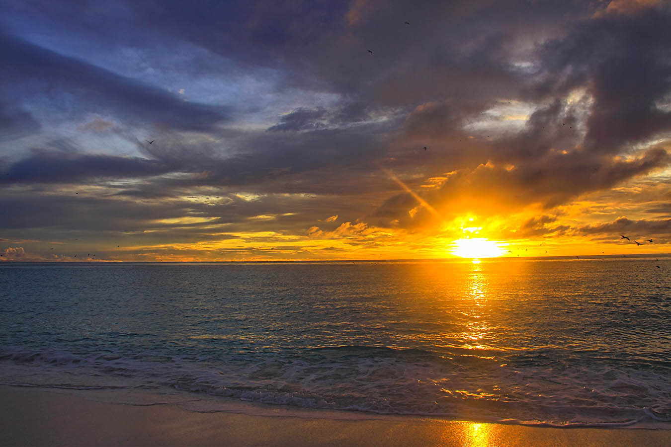 Закат на острове Бёрд