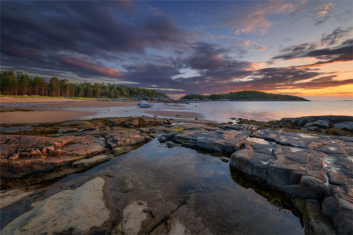 Закат на отливе