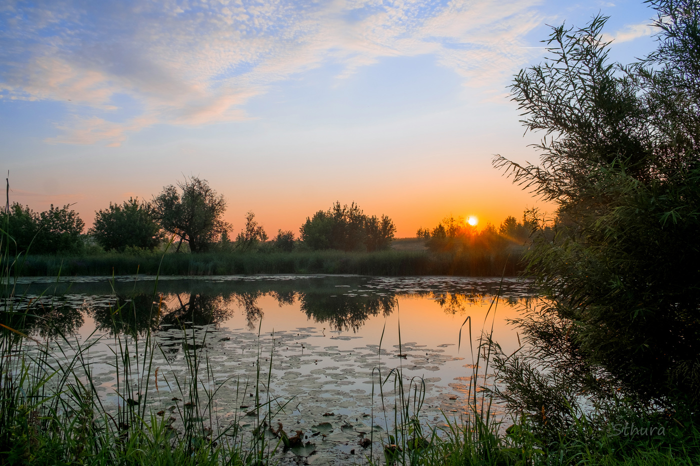 Утренний пейзаж.