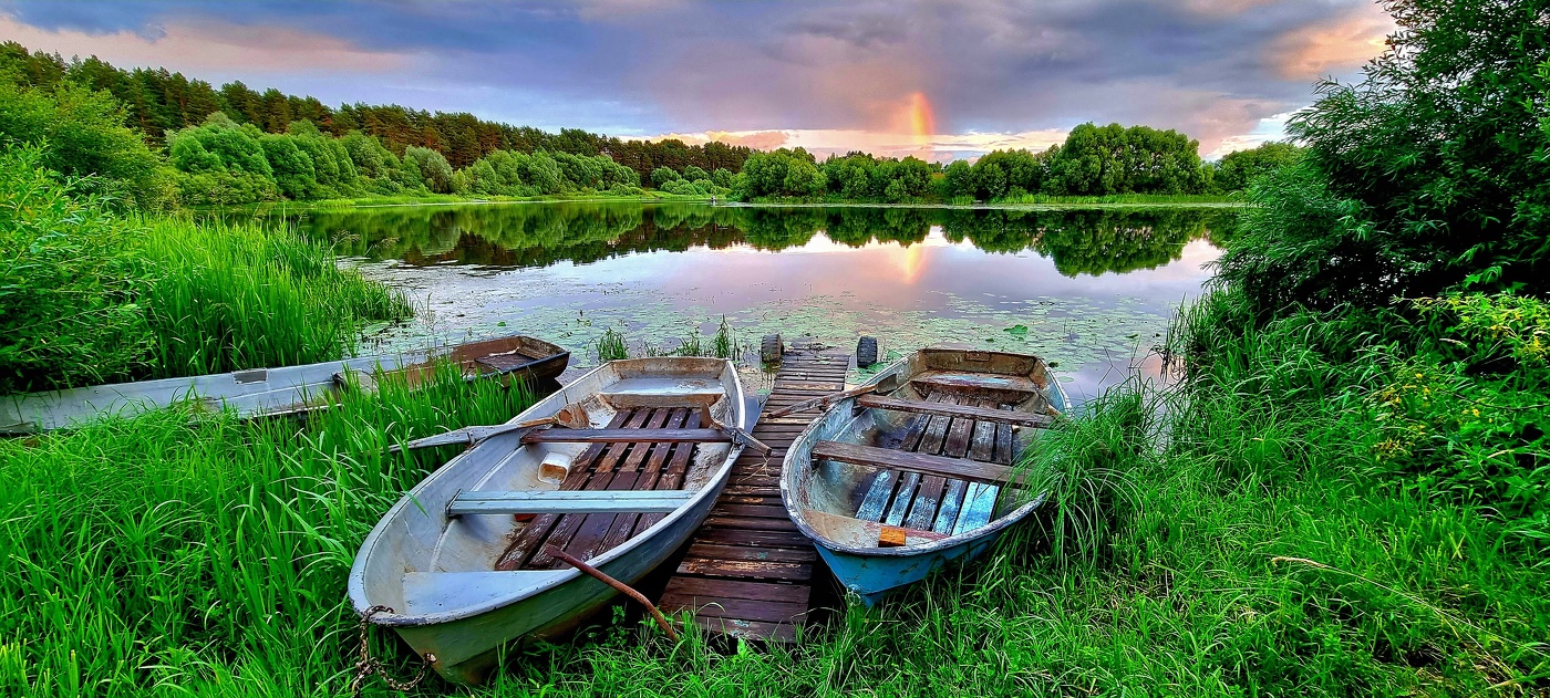 Кусочек радуги вечером в июле...