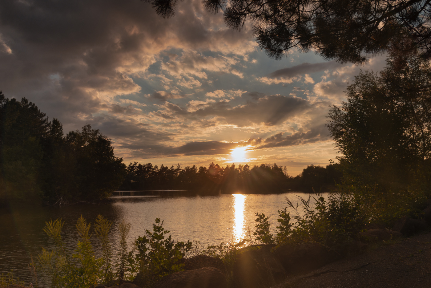 закат в рамочке