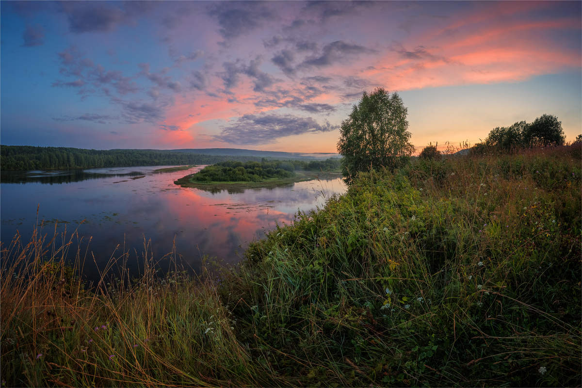 Вишера на закате.