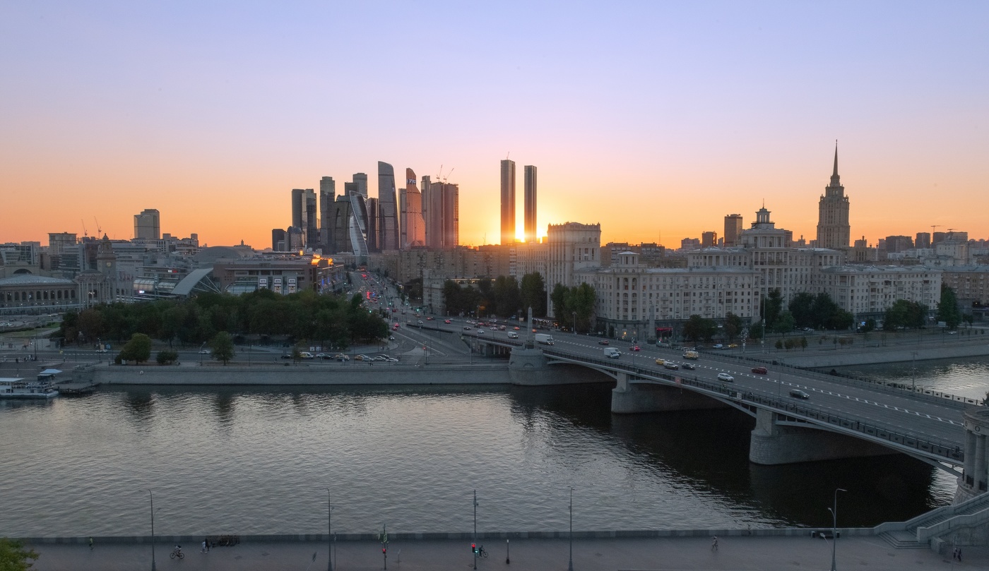 Закат над Москва-Сити