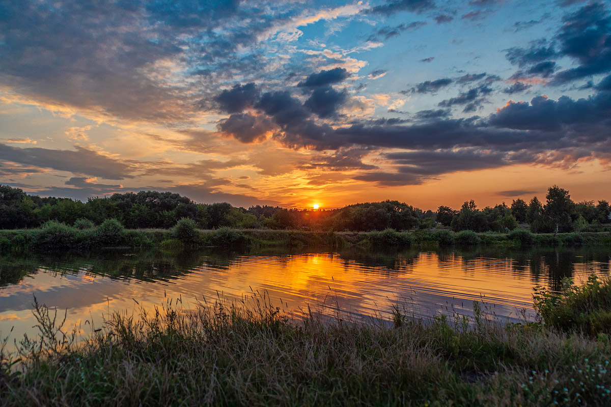 Захад над возерам
