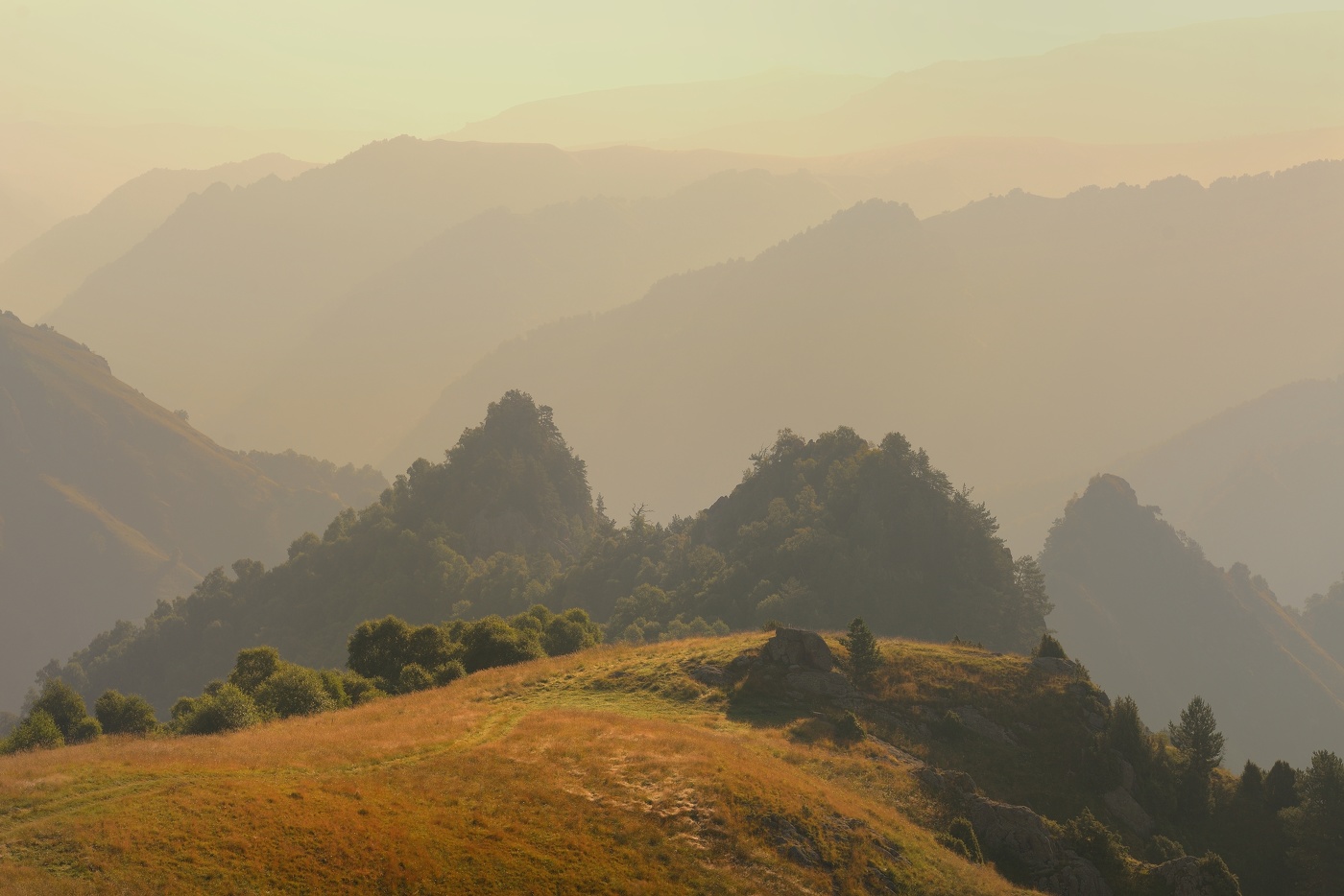 Утро в горах