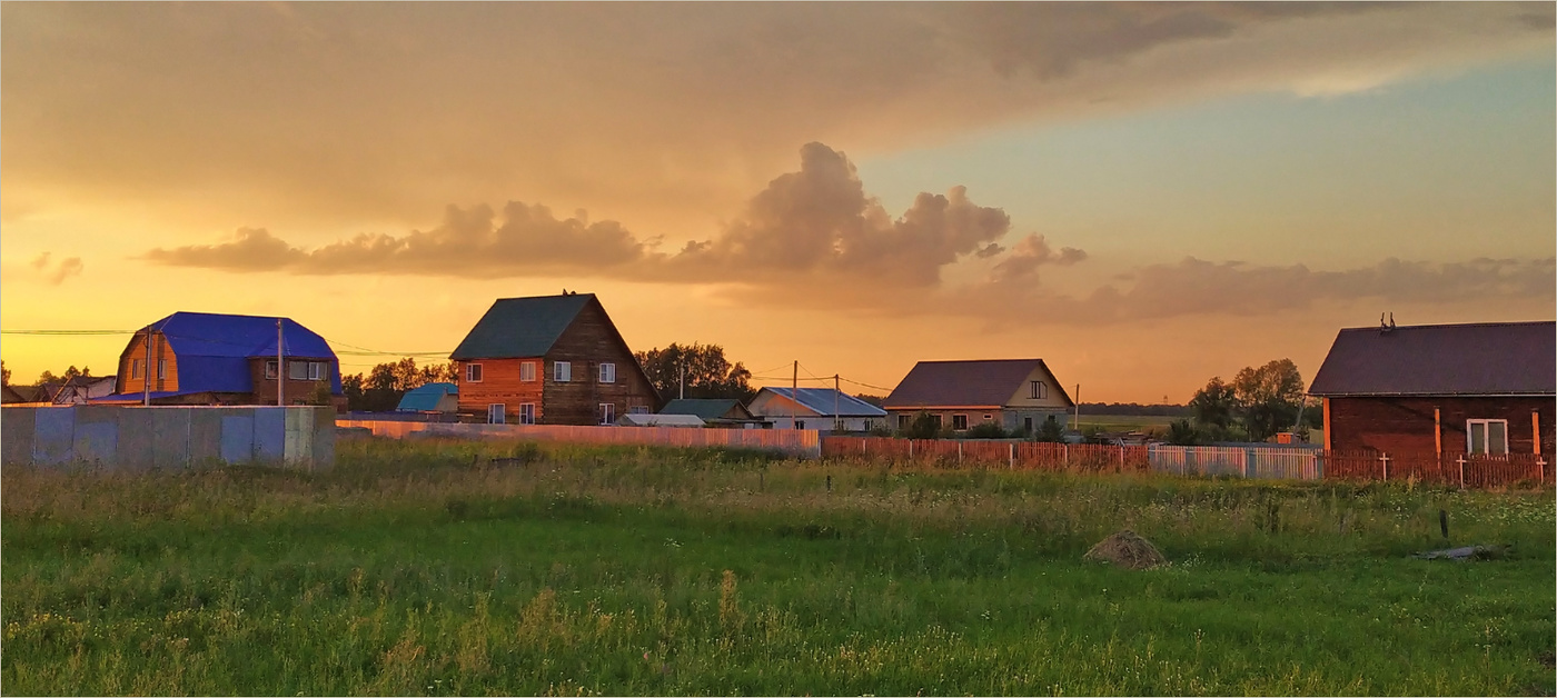 Июльский вечер на селе