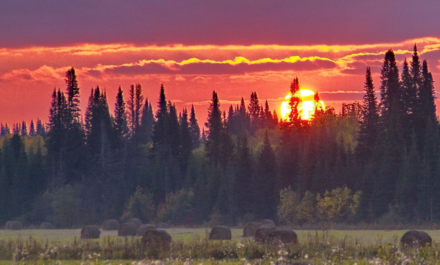 **На закате*