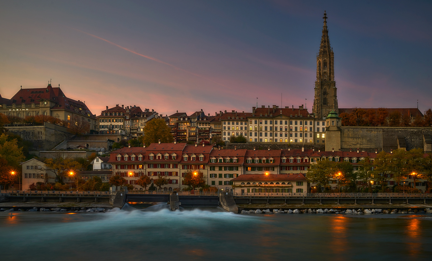 Вечерние окна Берна...