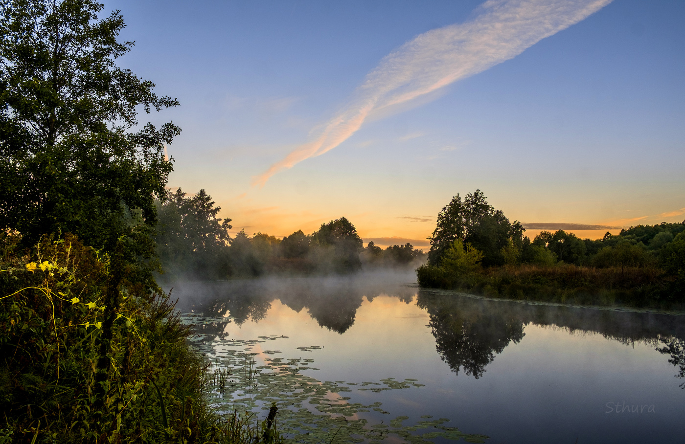 Утро на озере Рожок