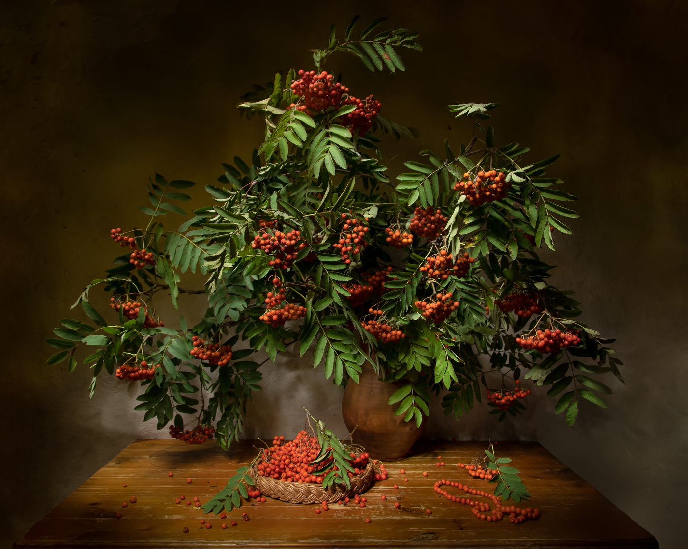 Рябиновые бусы...