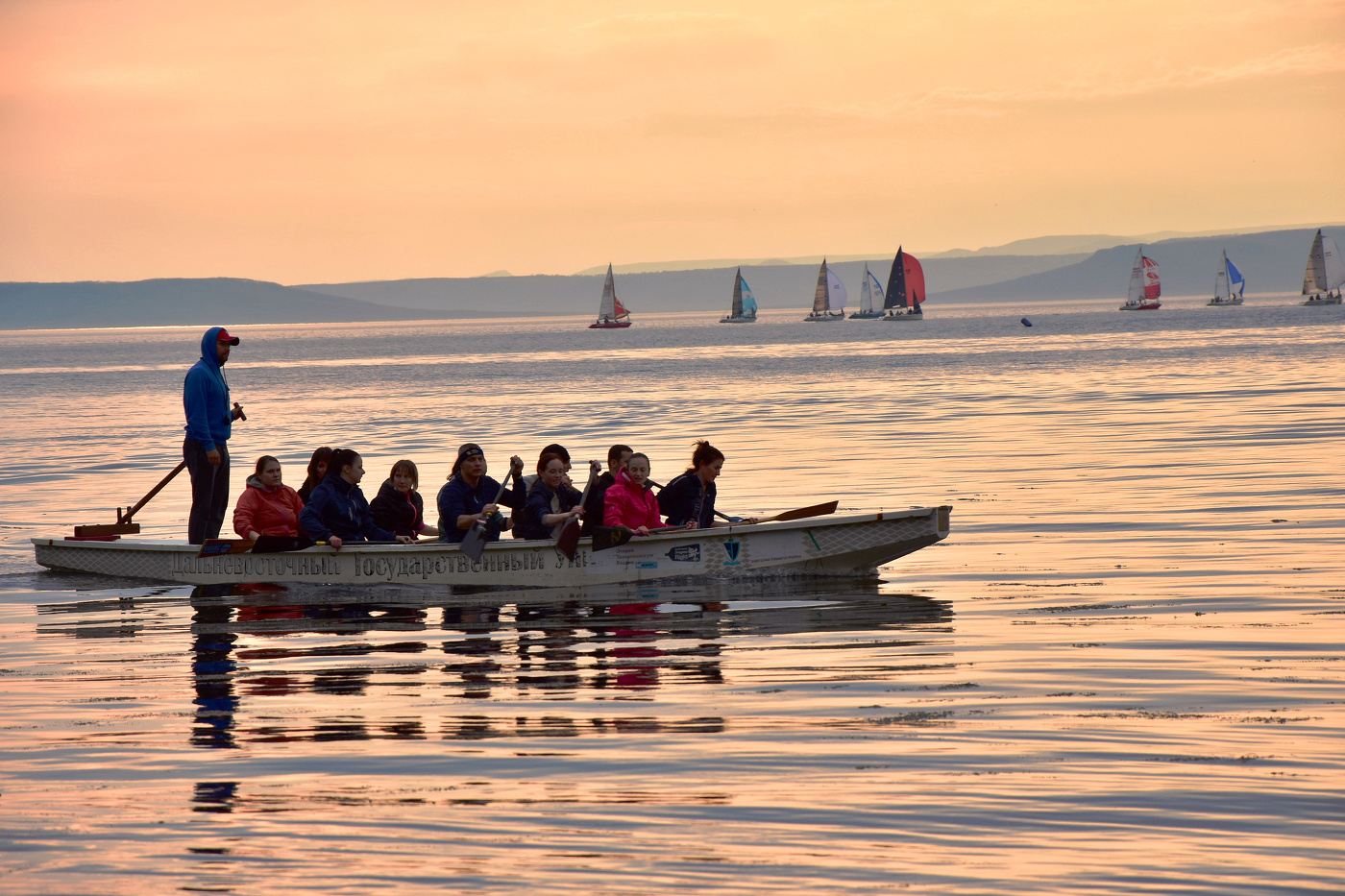 Тренировка на закате