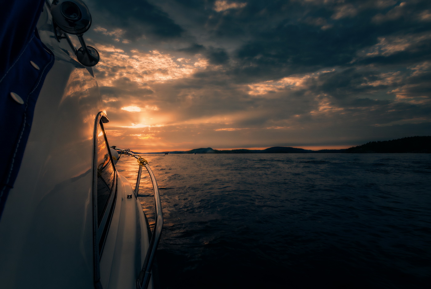 Закат на Ладоге