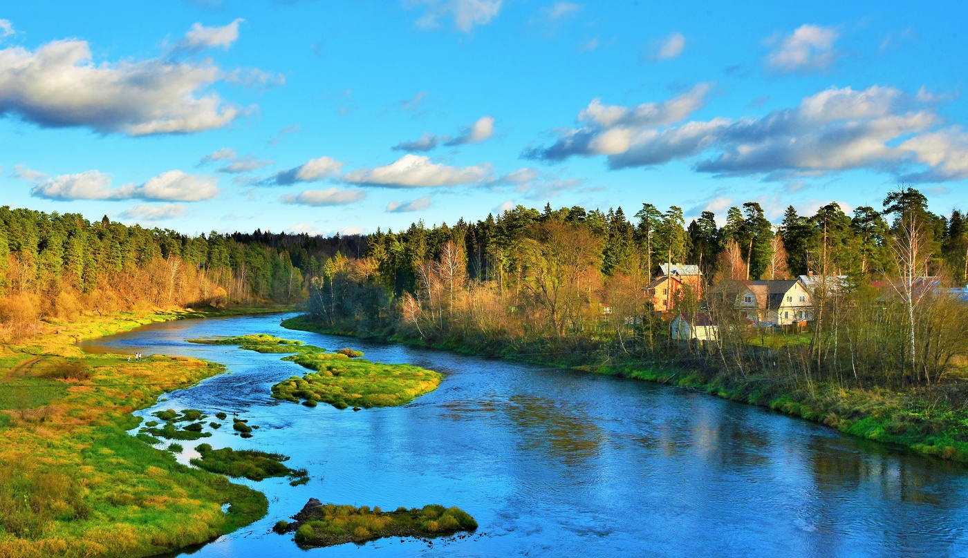 Осень. Подмосковье. Москва - река ...
