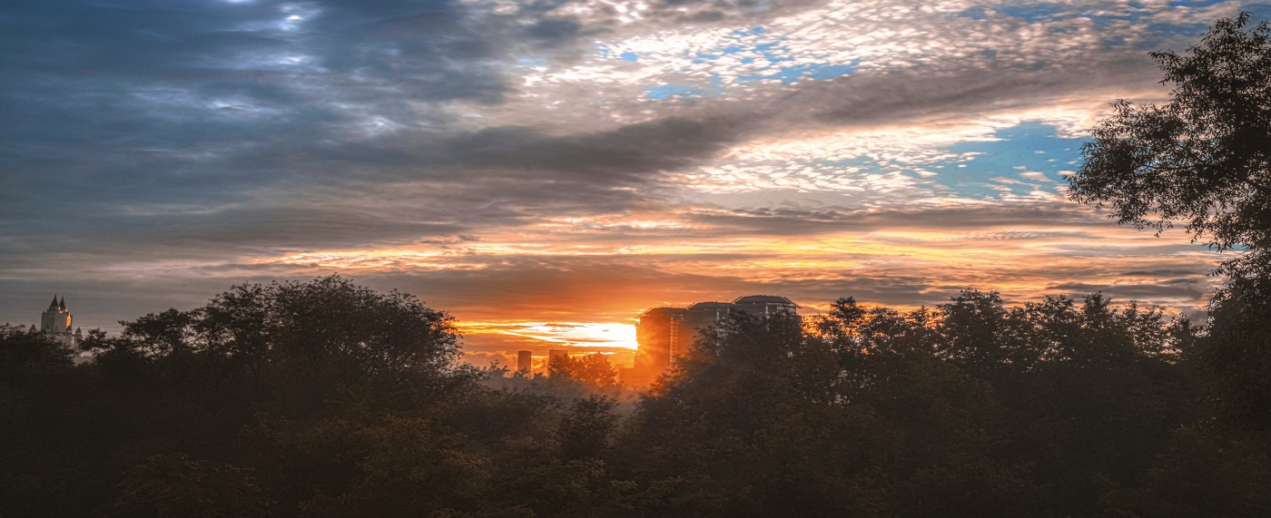 Рассвет над рекой Сетунь.