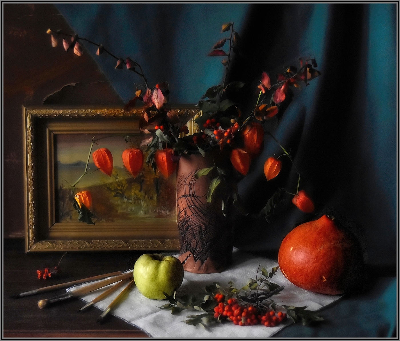 .... Осенний этюд с тыквой .....