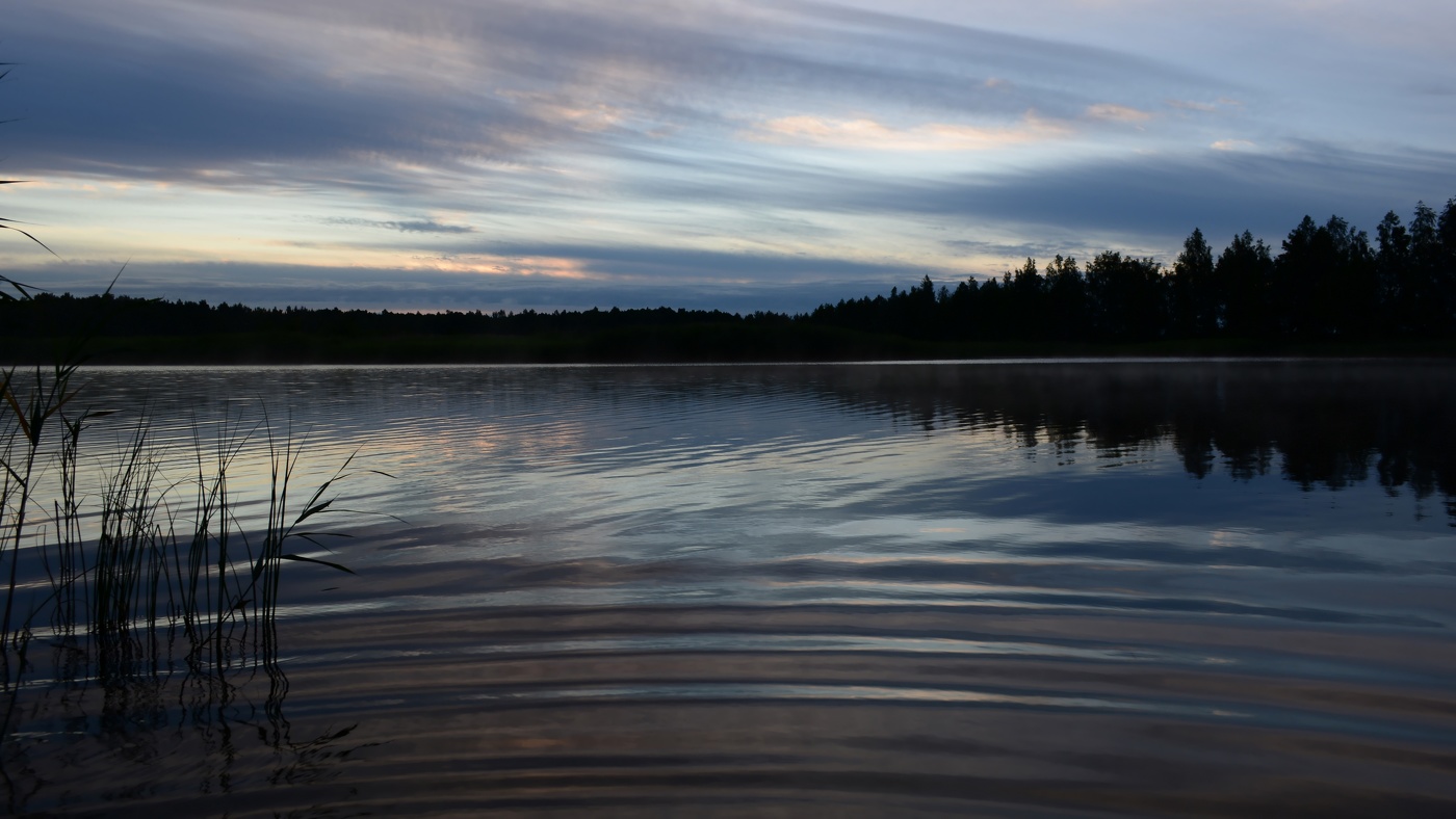 Раннее утро на озере