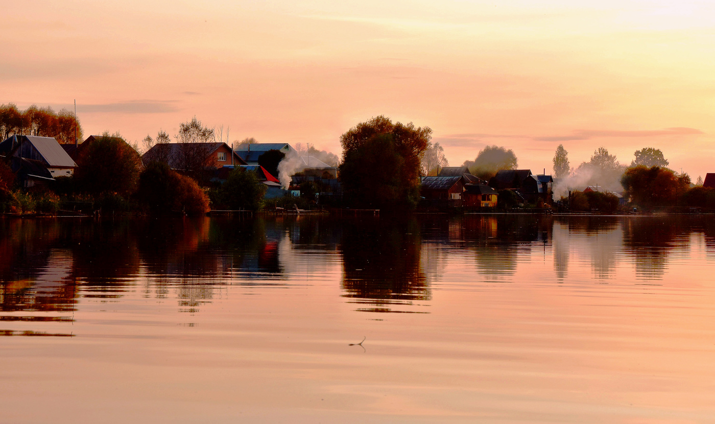 Осенний вечер - топим баню!