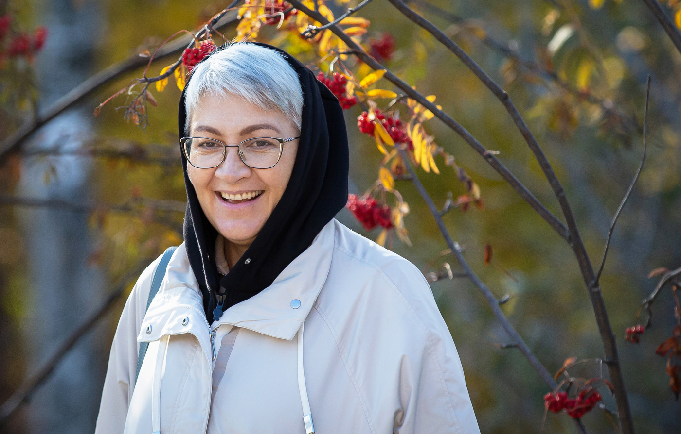 В городском парке.