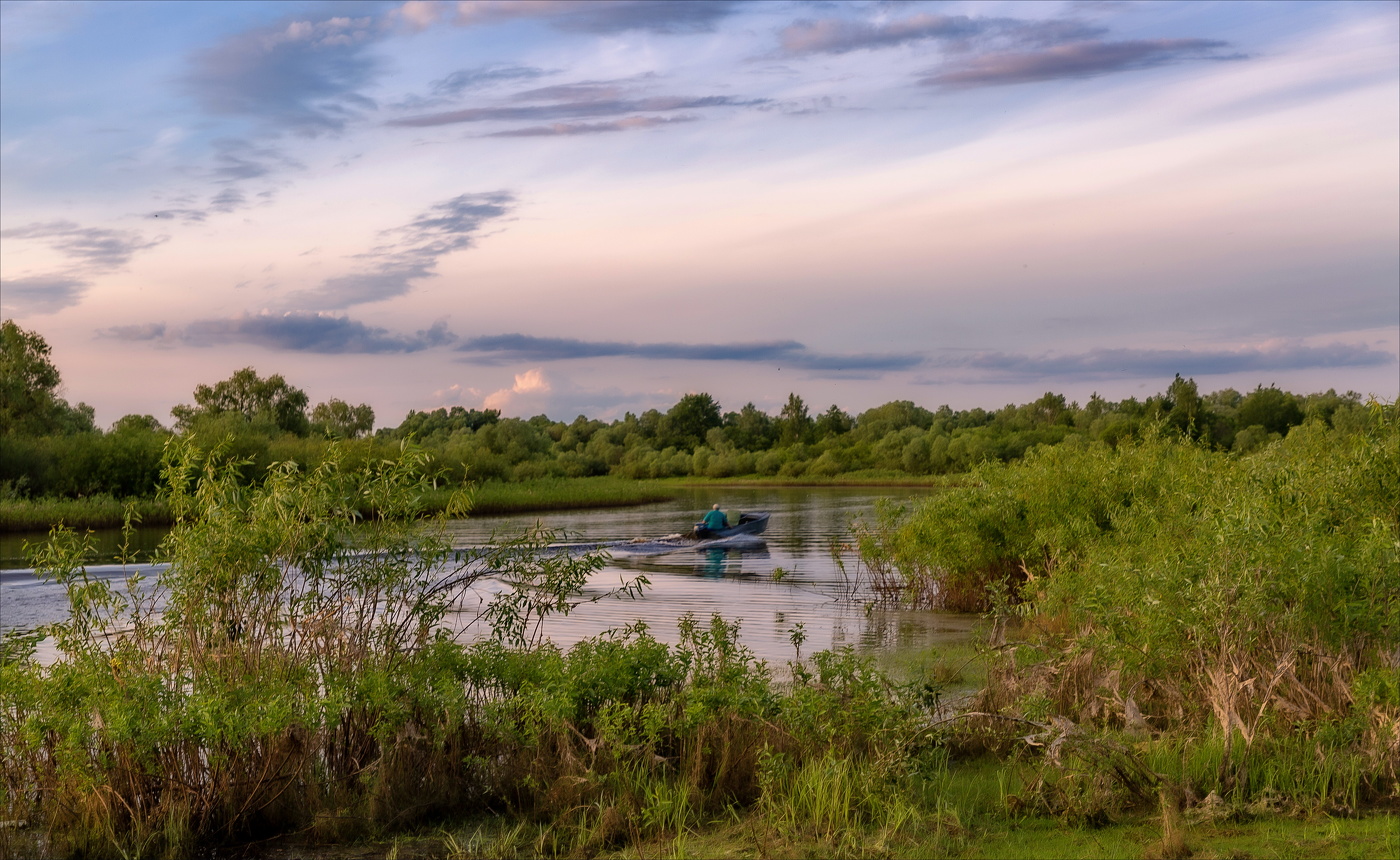 Спускался вечер...