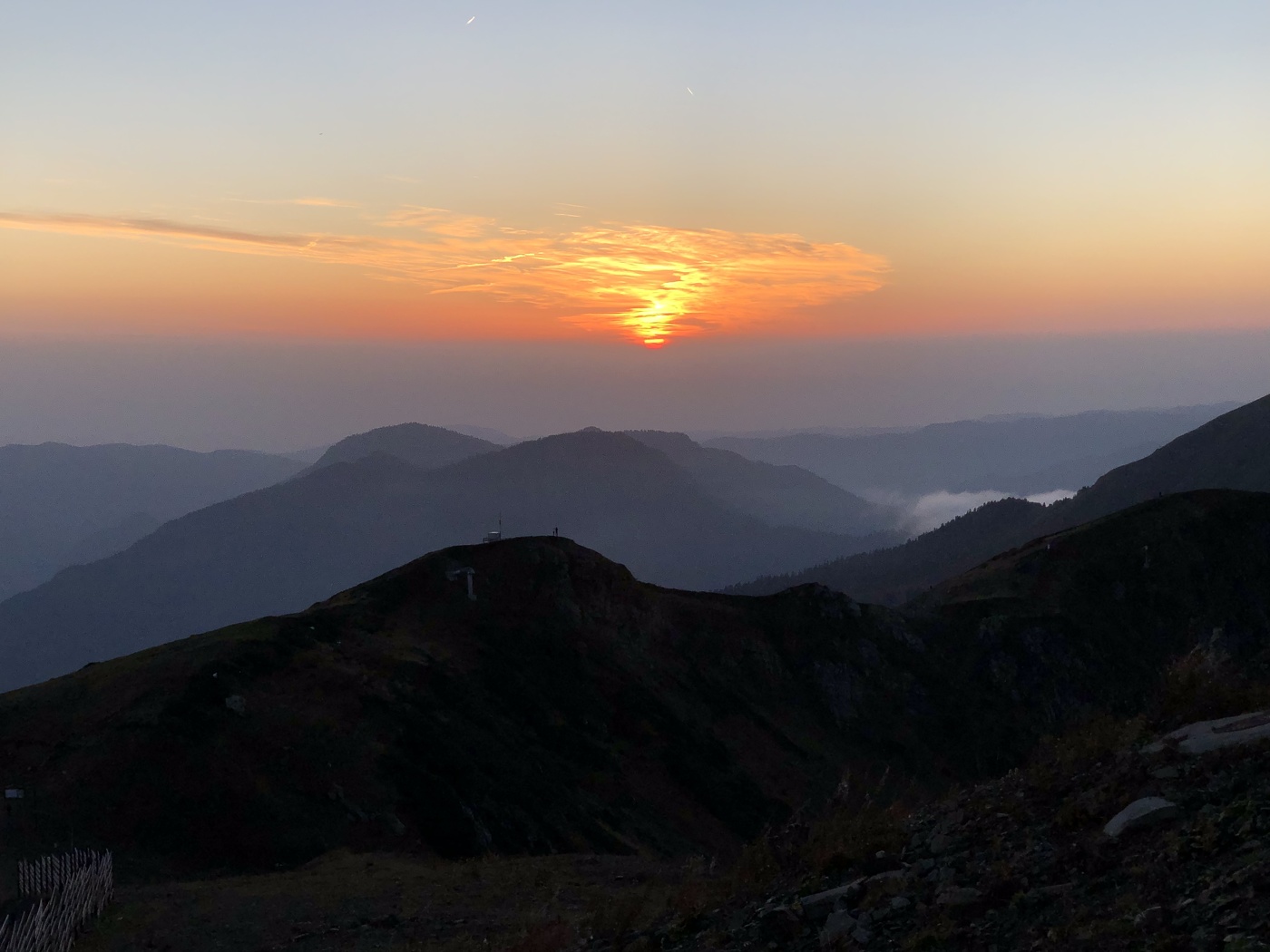 Закат в горах