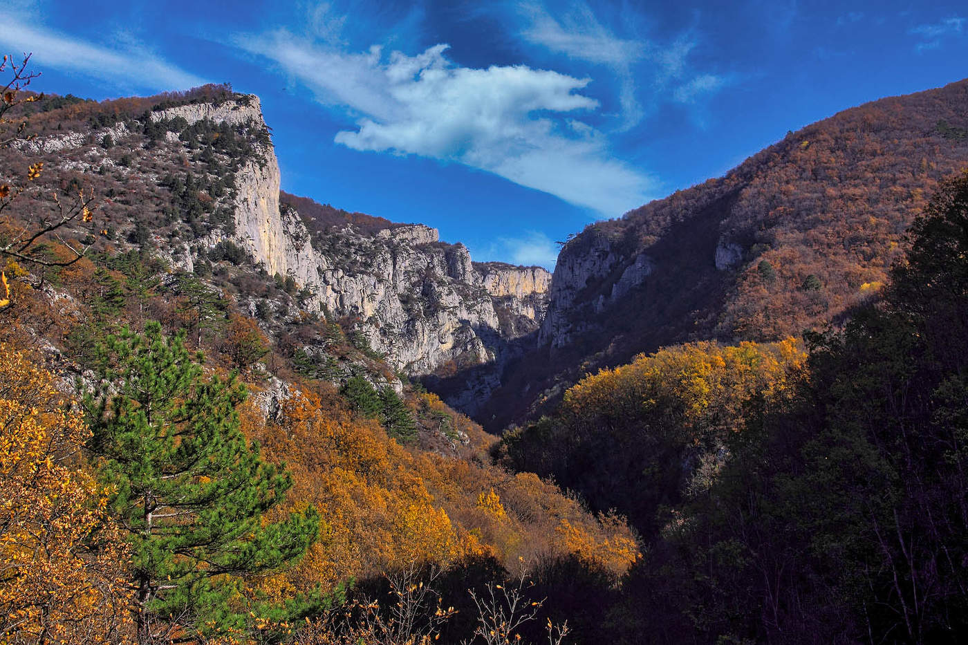 Осень в Большом Каньоне Крыма