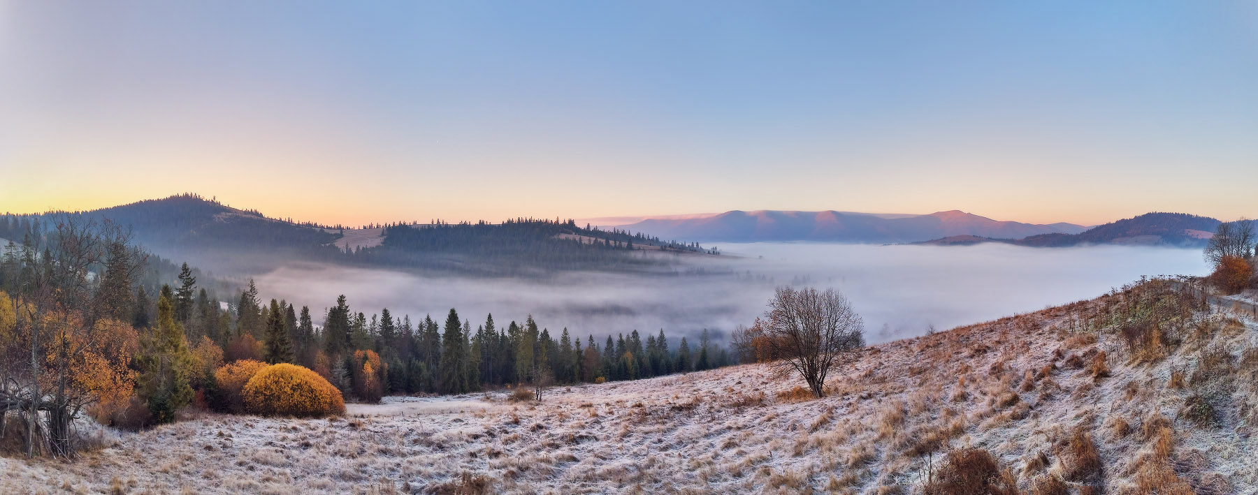 Туманным утром над Студеным