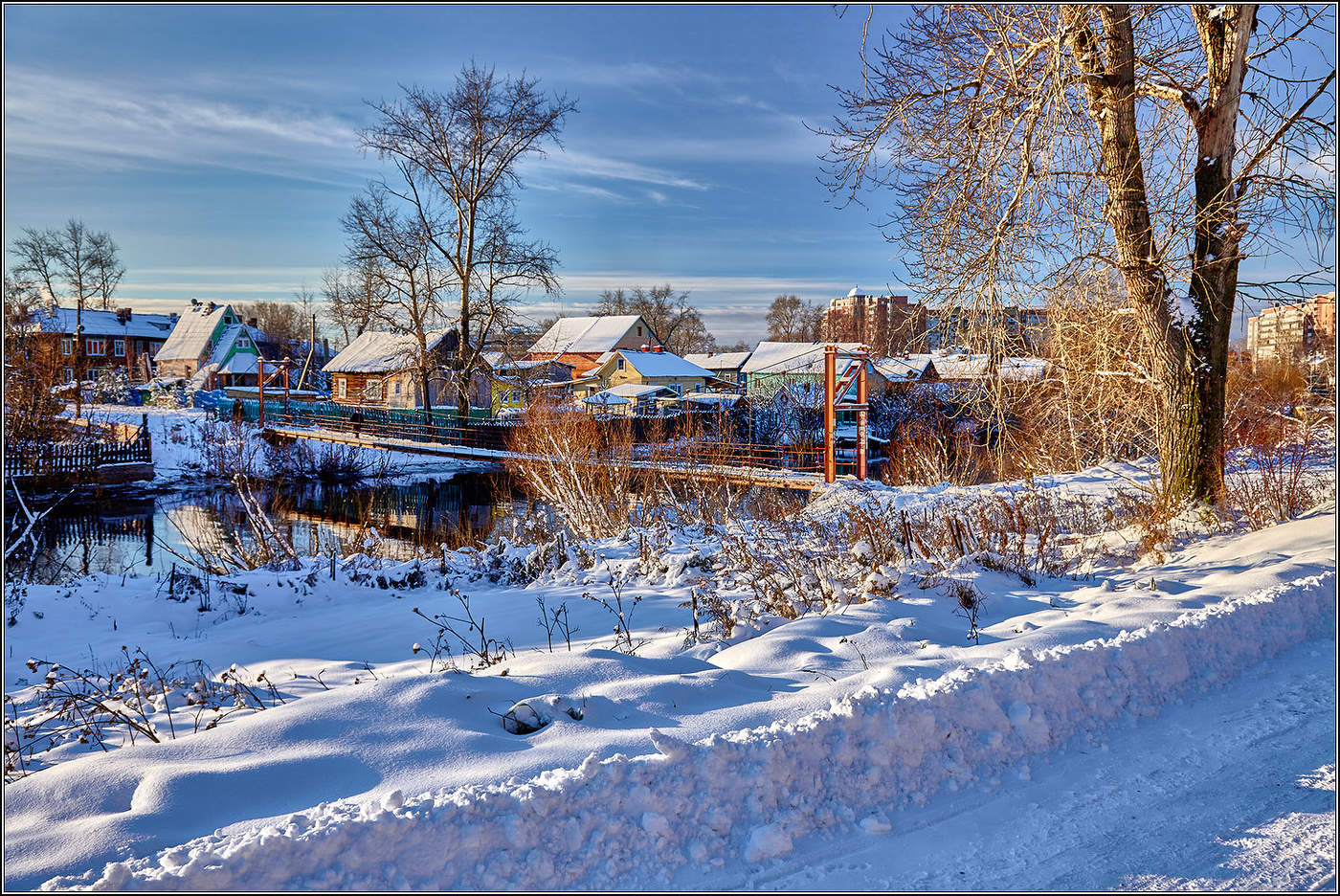 Снег в октябре.