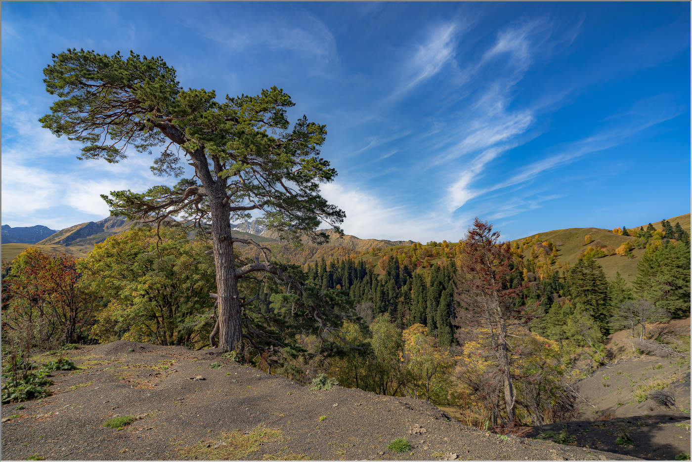 На высоте 2200 м.