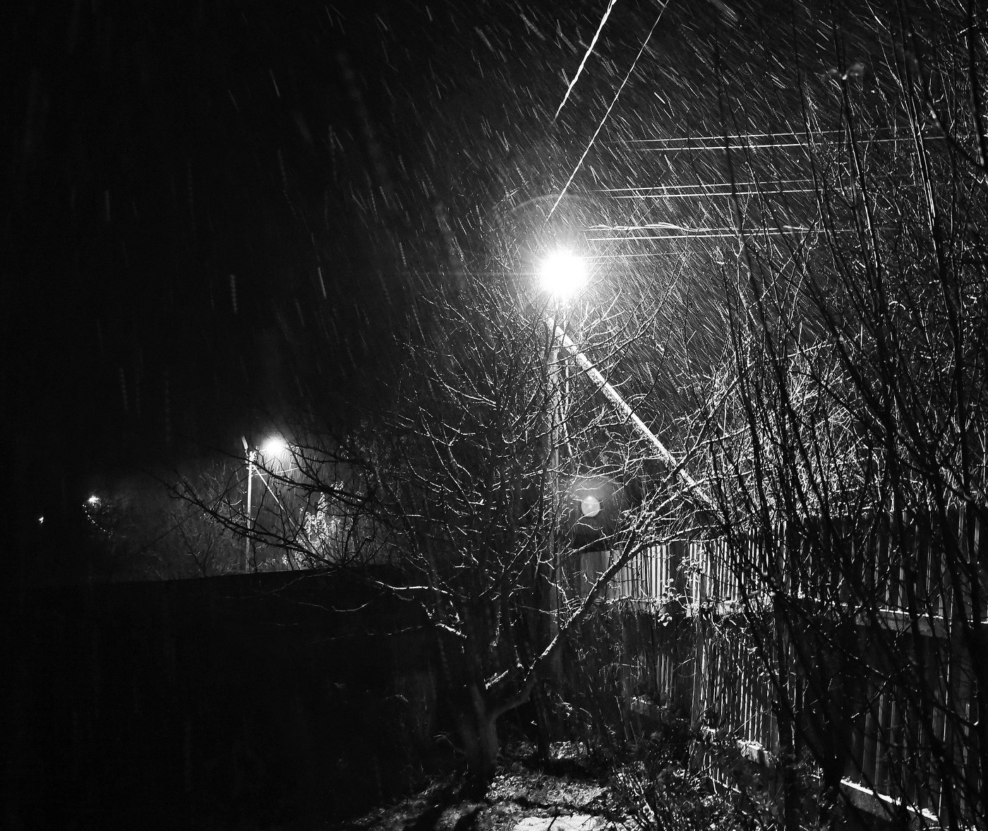 "Ветер. Ночь. То ли снег, то ли дождь ..."