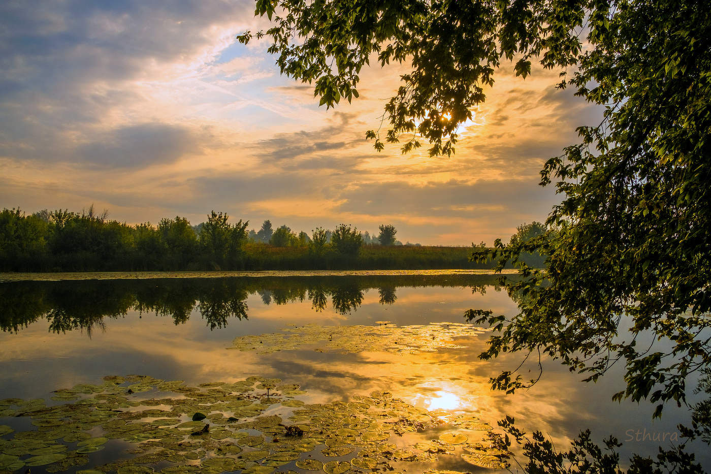 Утро на озере Студёное.