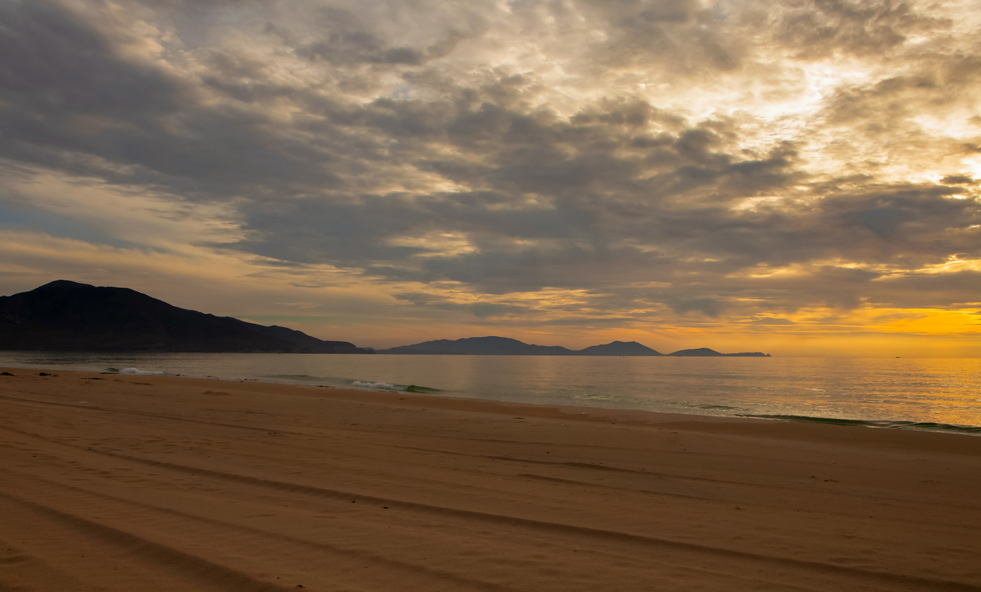 Утро.Рассвет на море.