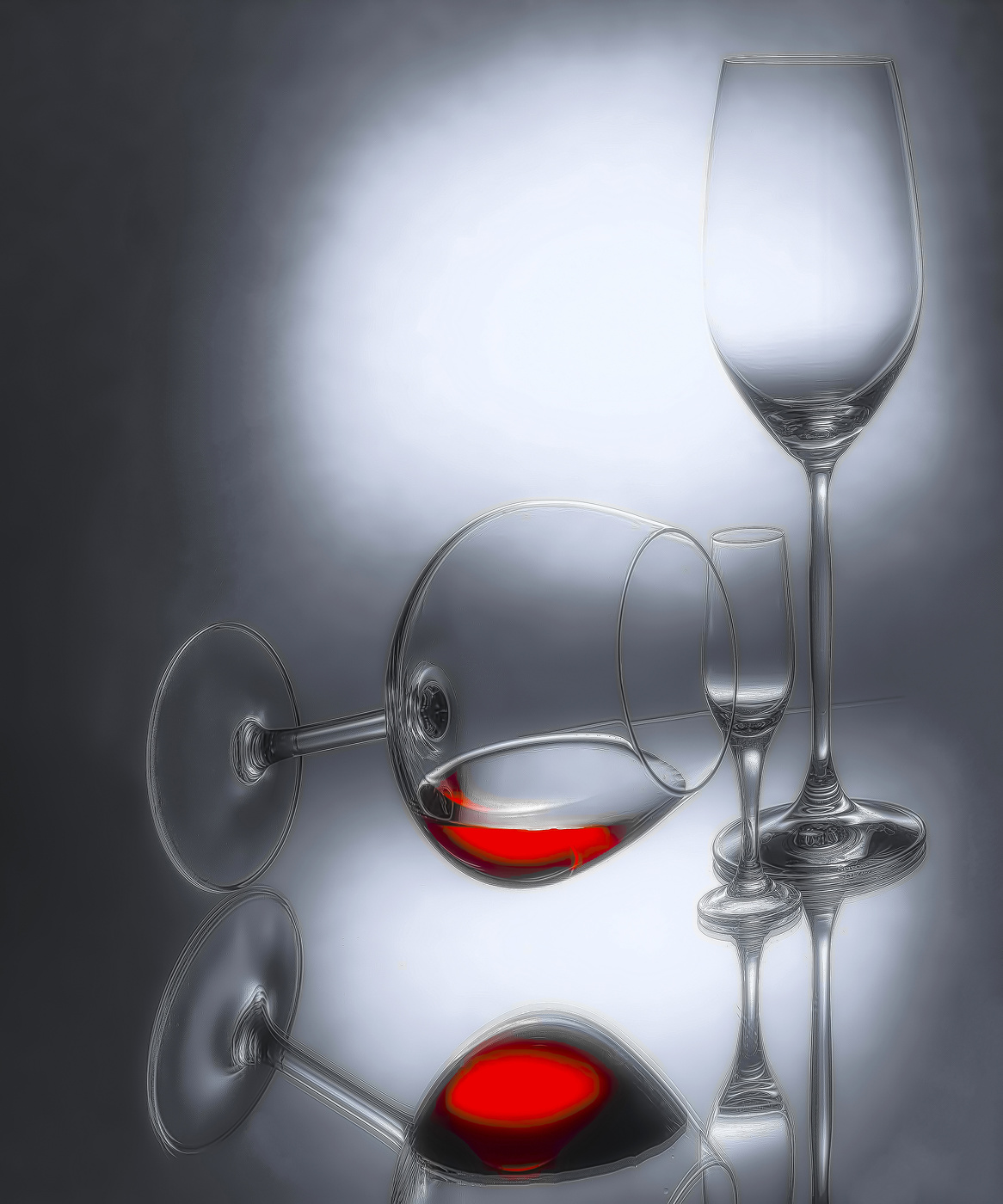 Красное вино.