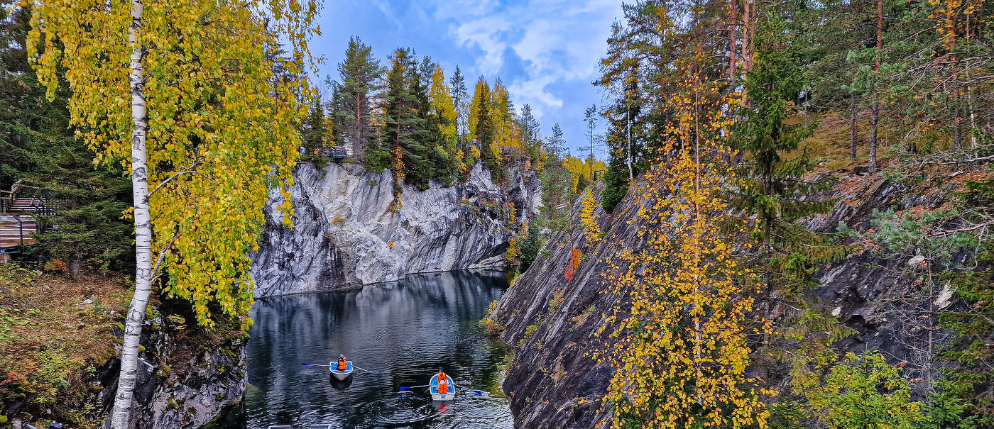 Рускеала... осень...
