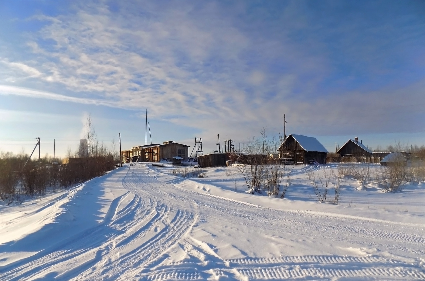 Деревенская зима